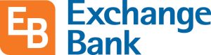The exchange bank logo with a blue and orange background belonging to The LIME Foundation of Santa Rosa.