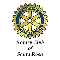 Logo of the Rotary Club of Santa Rosa, a non-profit organization based in Santa Rosa.
