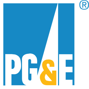 The PG&E logo on a blue background is sponsored by The LIME Foundation of Santa Rosa.