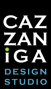 Logo for Cazaniga design studio, a Sonoma County non-profit organization.