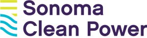 The logo for Sonoma Clean Power, a non-profit organization in Santa Rosa.